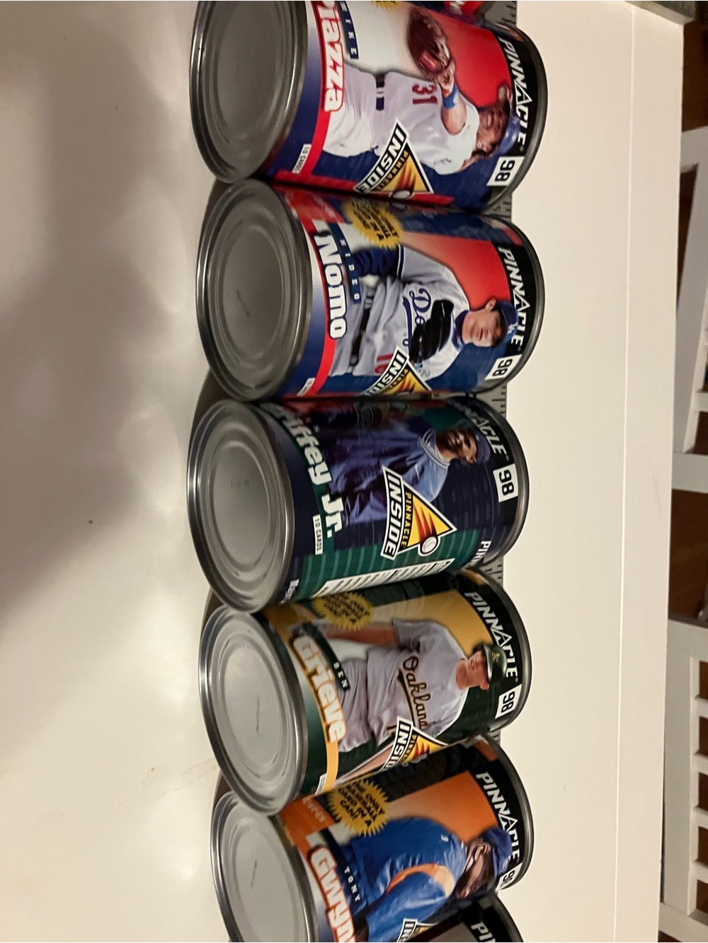 Set of Collectible Soup/Stew Cans with Sports Graphics baseball cards in cans - Picture 6 of 14